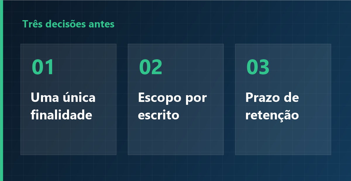 Três decisões antes de instalar